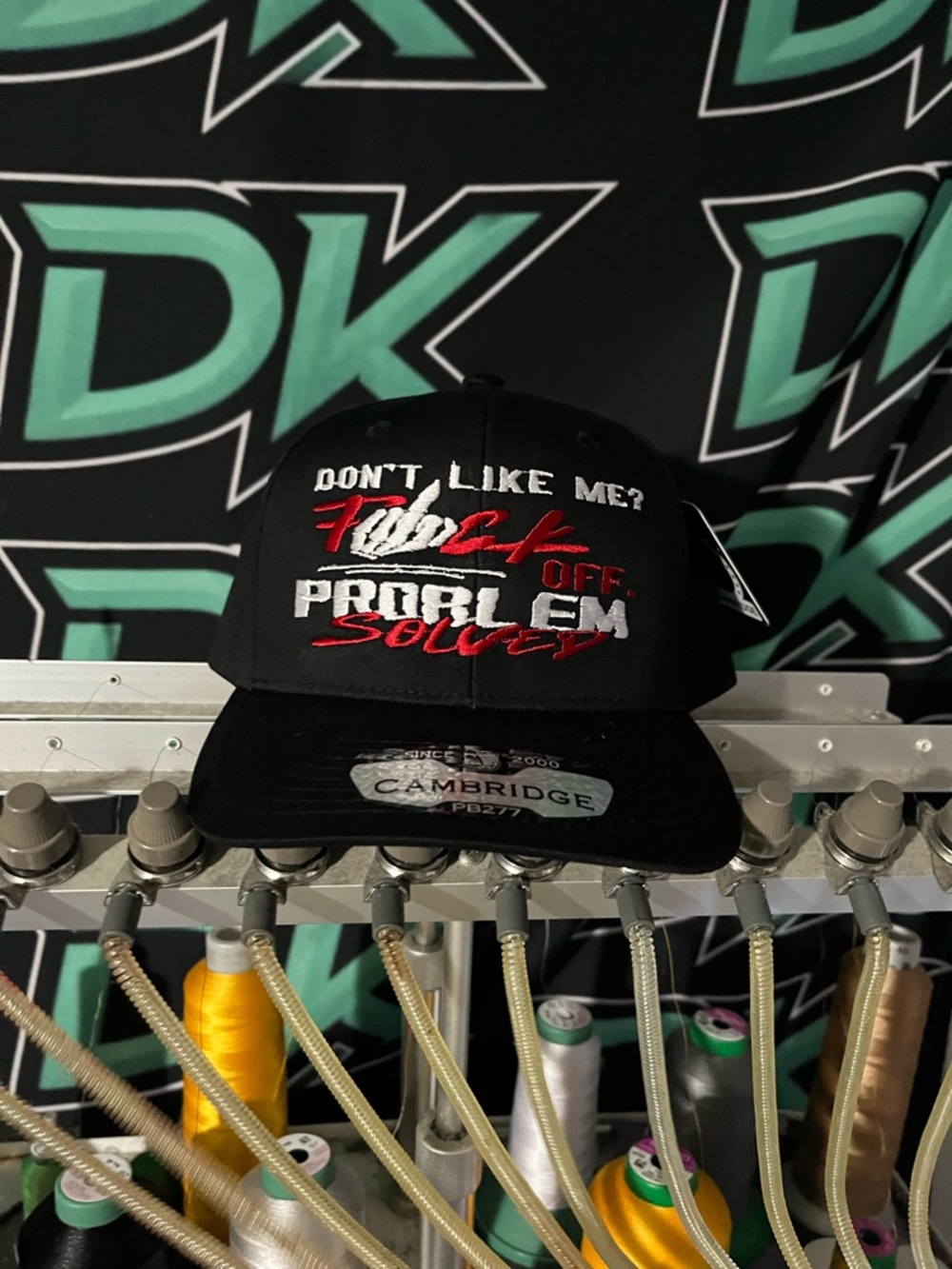 Dont like me f off hat custom embroidered made to order SnapBack